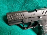 WALTHER - P22. SEMI-AUTO. BLACK. 3.5" BBL. W-1 MAGAZINE. NICE GUN! - .22 LR - 12 of 15