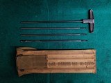 SPRINGFIELD ARMORY - M1 GARAND. COMPLETE ORIGINAL MILITARY ISSUED CLEANING ROD KIT W-POUCH. PART#66573 - .30-06 SPRG - 3 of 5