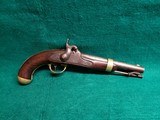 HENRY ASTON - MODEL 1842. US MILITARY CONTRACT. PERCUSSION PISTOL. MIDDLETOWN, CT. ANTIQUE. MFG. IN 1850 - .58 CALIBER BALL - 1 of 19