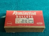 LOT OF 3 BOXES - VINTAGE REMINGTON .30-06 SPRG. 180 GR. JACKETED RELOADING BULLETS. PM,TH,MC. - 4 of 10