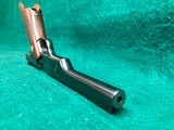 COLT-BULLSEYE MATCH TARGET WOODSMAN W/ ORIGINAL MAGAZINE-MFG.1941-.22 L.R.-BRIGHT FINISH AND FACTORY ELEPHANT EAR GRIPS- GREAT CONDITION APROX. 85% - 16 of 25