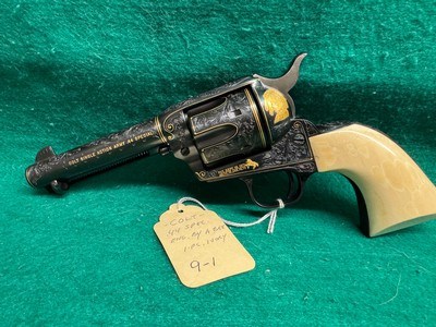 colt single action army .44 special engraved by angelo bee - Image 1 of 16
