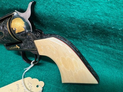 colt single action army .44 special engraved by angelo bee - Image 7 of 16