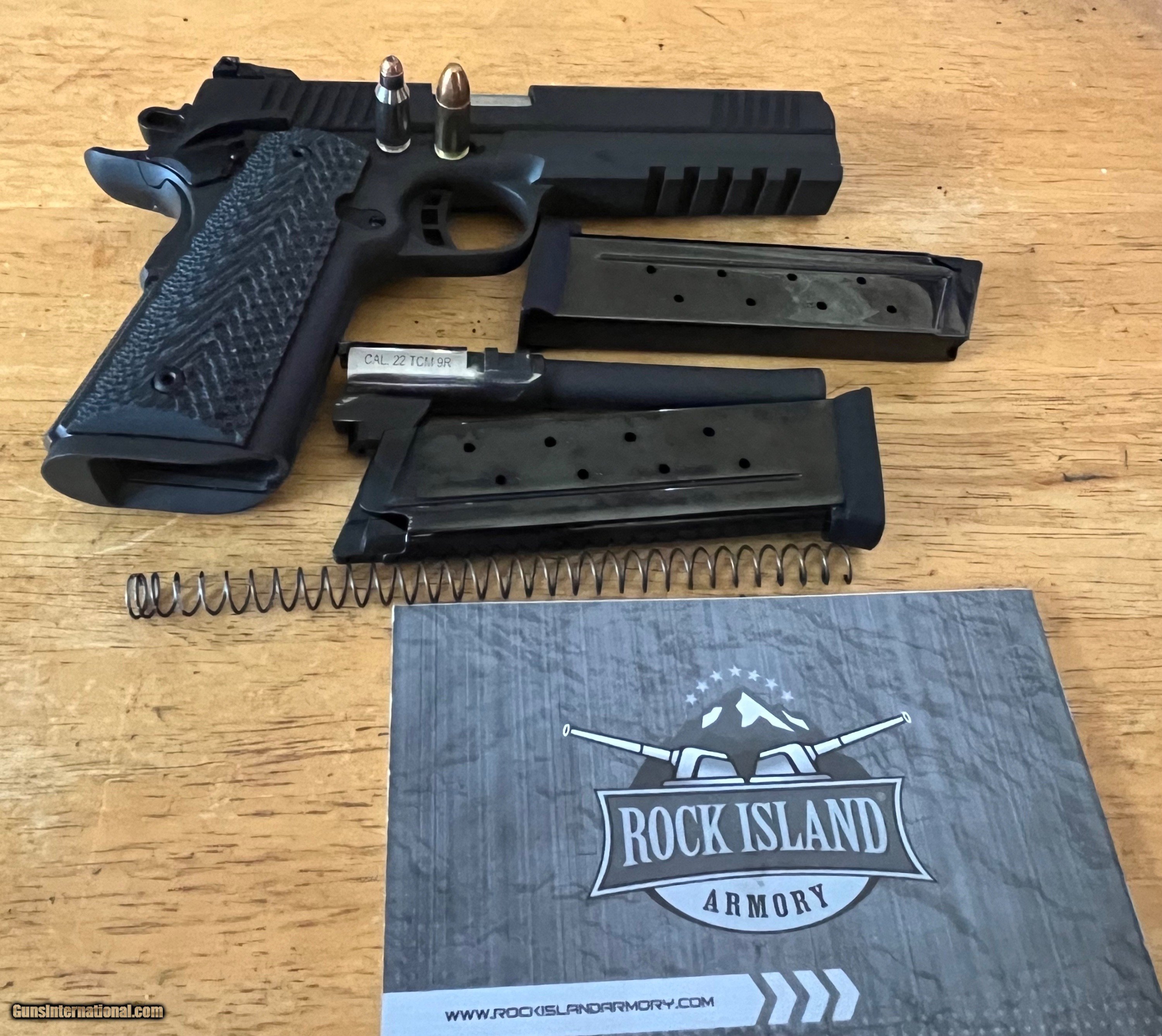 Rock Island Tac Ultra Fs 1911 9mm22 Tcm Combo 7713