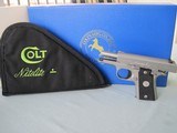 Colt Mustang Pocketlite NITELITE .380 acp 1994 1 0f 200 Custom Shop Complete LNIB - 13 of 15