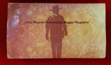 "Sold" Ruger Vaquero (JOHN WAYNE COMMEMORTIVE) Engraved 45lc - 2 of 17