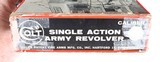 " SOLD " COLT SINGLE ACTION ARMY 2ND GEN
45 L.C
4 3/4" BARREL
BLUED
BONE GRIPS
MFD YEAR 1963 - 13 of 13
