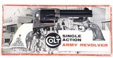 " SOLD " COLT SINGLE ACTION ARMY 2ND GEN
45 L.C
4 3/4" BARREL
BLUED
BONE GRIPS
MFD YEAR 1963 - 1 of 13