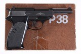 WALTHER
P38
BLACK FINISH
7.65
( RARE CAL. )
5" BARREL
2 MAGAZINES
LIKE NEW
IN BOX - 1 of 16