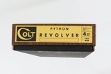 "SOLD" COLT
PYTHON
357 MAG
BLUED
4"
6 ROUND
EXCELLENT CONDITON
MFD 1966
BOX/PAPERWORK - 5 of 18