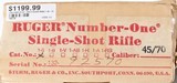 "SOLD" RUGER#1BLUED22"WOOD STOCK45-70BOX AND PAPERWORK - 16 of 17