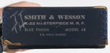 SMITH & WESSON
48-2
8 3/8"
BLUED
22 MAG
6 SHOT
EXCELLENT
YEAR 1971
FACTORY BOX - 17 of 17