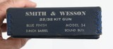 SMITH & WESSON34-1BLUED1 7/8"22LRCHECKERED WOODEXCELLENT1965BOX/PAPERS - 12 of 14