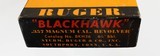 RUGER
BLACKHAWK 3 SCREW
BLUED
6 1/2"
357 MAG
WOOD GRIPS
1968 - 15 of 15