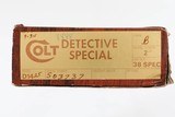 COLT
DETECTIVE SPECIAL
38spl
2" BARREL
EXCELLENT
BOX / PAPERS - 15 of 15