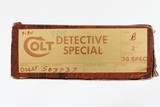 COLT
DETECTIVE SPECIAL
38spl
2" BARREL
EXCELLENT
BOX / PAPERS - 15 of 15