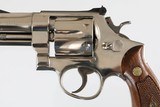 SMITH & WESSONPRE 27 (RARE)NICKEL3 1/2"357 MAG6 ROUNDWOOD GRIPS - 6 of 12