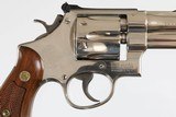 SMITH & WESSONPRE 27 (RARE)NICKEL3 1/2"357 MAG6 ROUNDWOOD GRIPS - 3 of 12