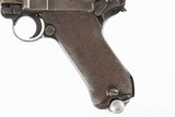 MAUSERLUGER 42/BYFBLUED4"9MM10 ROUNDCHECKERED WOODGOOD CONDITIONNAZI MARKEDLEATHER HOLSTER1MAG - 5 of 11