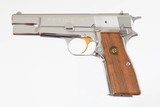 BROWNING HI POWER (CENTENNIAL)
HIGH POLISHED
NICKEL
5"
9MM
WOOD GRIPS
EXCELLENT CONDITION - 5 of 15