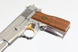 BROWNING HI POWER (CENTENNIAL)
HIGH POLISHED
NICKEL
5"
9MM
WOOD GRIPS
EXCELLENT CONDITION - 12 of 15