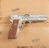 BROWNING HI POWER (CENTENNIAL)
HIGH POLISHED
NICKEL
5"
9MM
WOOD GRIPS
EXCELLENT CONDITION - 14 of 15