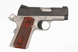COLT
1911 DEFENDER
TWO TONE
3 1/4"
45 ACP
7 ROUND
DOUBLE DIAMOND GRIPS
LIKE NEW
BOX/PAPERWORK - 1 of 13