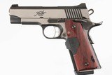 KIMBER
1911 ECLIPSE
TWO TONE
5"
45 ACP
7 ROUND
DOUBLE DIAMOND GRIP
LIKE NEW
LASER GRIPS - 6 of 12