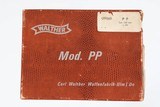 WALTHER
PP
NDS MARKED
BLUED
3 3/4"
7.65MM
7 ROUND
EXCELLENT
1968
BOX/EXTRA MAG - 14 of 16