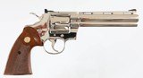 COLT
PYTHON
NICKEL
6"
357 MAG
6 ROUND
WOOD GRIPS
EXCELLENT
BOX AND MANUAL - 1 of 17