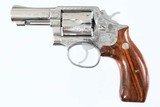 S&W65-3STAINLESS ENGRAVED3"357 MAG6SMOOTH WOODEXCELLENTNO BOX - 9 of 12