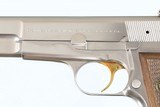 BROWNING
HI POWER
9MM
YR 1981
NICKEL/SILVER CHROME FINISH
13 ROUND
WOOD RED BACKED GRIPS - 6 of 15