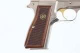 BROWNING
HI POWER
YR 1981 NICKEL/SILVER CHOME
9MM
13 ROUND
EXCELLENT - 2 of 14