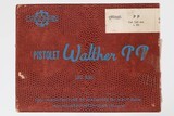 WALTHER
PP (NDS) MARKED
BLUED
3 3/4"
7.65
7 ROUND
POLYMER
GOOD CONDITION
BOX
1975 - 13 of 13