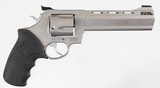 TAURUSRAGING BULLSTAINLESS6 1/2"454 CASULL6 ROUNDRUBBER GRIPSGOOD CONDITION - 1 of 14