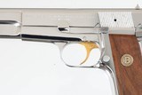 BROWNING HI POWER (CENTENNIAL)
HIGH POLISHED
NICKEL
5"
9MM
WOOD GRIPS
EXCELLENT CONDITION - 7 of 13