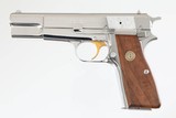 BROWNING HI POWER (CENTENNIAL)
HIGH POLISHED
NICKEL
5"
9MM
WOOD GRIPS
EXCELLENT CONDITION - 12 of 13