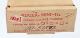 RUGERMINI 14BLUED18 1/2"WOOD STOCKEXCELLENTCONDITION1980FACTORY BOX - 17 of 17