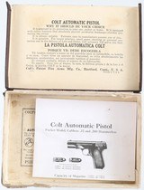 COLT
1903
3 3/4" BARREL
32 ACP
NICKEL
WOOD GRIPS
EXCELLENT
WITH BOX - 15 of 16