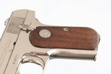 COLT
1903
3 3/4" BARREL
32 ACP
NICKEL
WOOD GRIPS
EXCELLENT
WITH BOX - 11 of 16