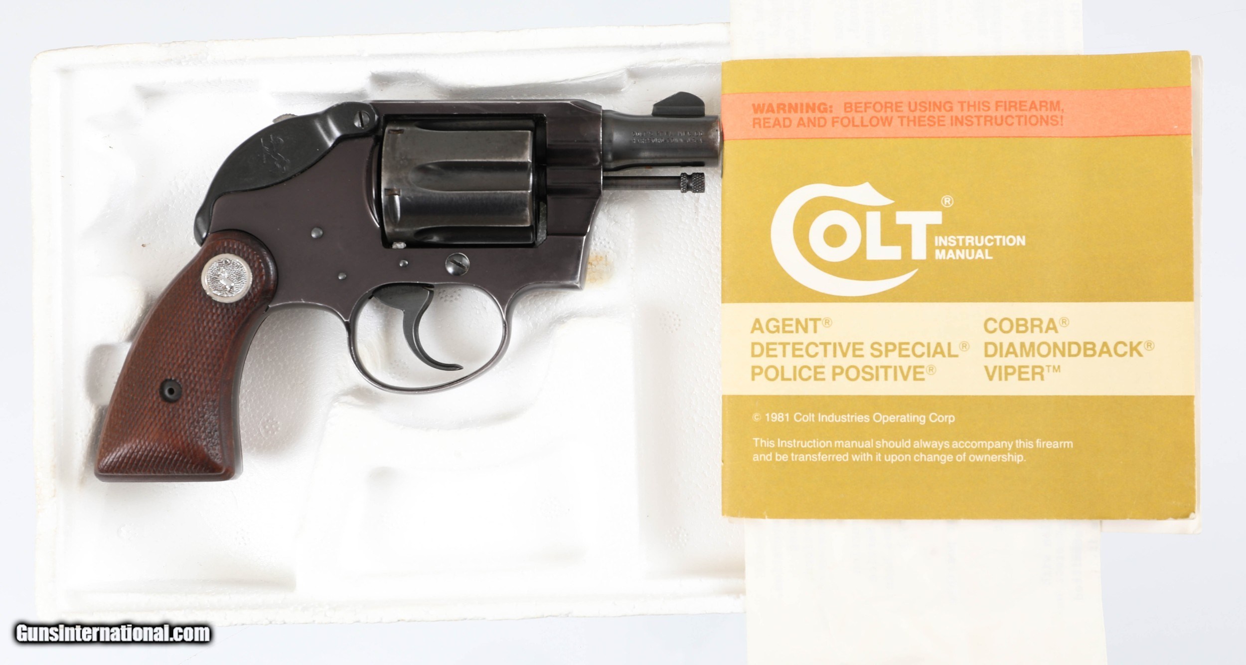 colt agent .38 special manual