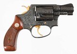 SMITH & WESSON
MODEL 36 (ENGRAVED)
38 SPECIAL
REVOLVER
(1960 YEAR MODEL - MONOGRAMMED WITH OWNER'S NAME) - 1 of 13