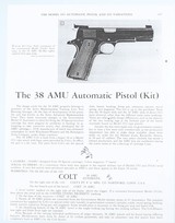 COLT1911 AMU38 AMUPISTOL(1930 YEAR MODEL - US PROPERTY MARKED)SUPER RARE - 14 of 14