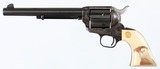 COLT
SINGLE ACTION ARMY
45 LC
REVOLVER WITH SCRIMSHAW GRIPS & NON FLUTED CYLINDER
(1984 YEAR MODEL - 3RD GEN) - 6 of 18