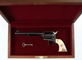 COLT
SINGLE ACTION ARMY
45 LC
REVOLVER WITH SCRIMSHAW GRIPS & NON FLUTED CYLINDER
(1984 YEAR MODEL - 3RD GEN) - 14 of 18