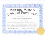 JP SAUER & SON98 SNIPER7.92 MMRIFLE(SCOPE, MITCHELL BOX, OUTER SHIPPING BOX, PAPERWORK, & LETTER OF PROVENANCE) - 16 of 20