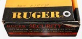 RUGERSECURITY-SIX4" BARREL357MAGNEW OLD STOCKBOX AND PAPERS - 9 of 10