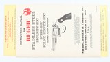 RUGERSPEED-SIX38 SPECIALREVOLVER(1980 YEAR MODEL) BOX AND PAPERS - 13 of 13