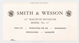 SMITH & WESSON
MODEL 27-2
357 MAGNUM
REVOLVER
BOX AND PAPERS - 13 of 13
