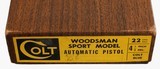 COLT WOODSMANSPORT MODEL 4 1/2 BARREL BOX AND PAPERS - 14 of 16